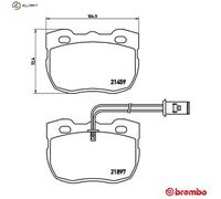 Brembo Brake Pads P 44 004 Front - Land Rover Discovery 1993-1998