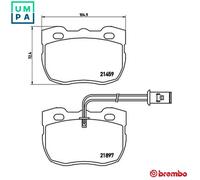 Brembo Brake Pads P 44 004 Front - Land Rover Discovery 1993-1998