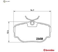 BREMBO P 44 009 Brake pad set