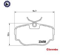 BRAKE PAD SET DISC BRAKE P 44 009 FOR LAND ROVER DISCOVERY/II/Mk RANGE/SUV 4.6L