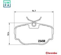 BREMBO P 44 009 Brake pad set