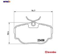 BREMBO P 44 009 Brake pad set