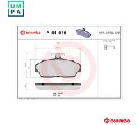 BRAKE PAD SET DISC BRAKE P 44 010 FOR LAND ROVER FREELANDER/Soft/Top/SUV 1.8L