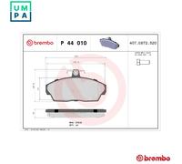 Brembo Brake Pad Set P 44 010 – Front – Genuine – Fits Land Rover Freelander I