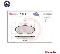 Brembo Brake Pad Set P 44 010 – Front – Genuine – Fits Land Rover Freelander I