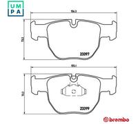 P 44 012 Disc Brake Brake Pad Set Front Fits Land Rover Range Rover MK3 Brembo