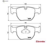 P 44 012 Disc Brake Brake Pad Set Front Fits Land Rover Range Rover MK3 Brembo