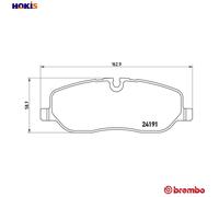 BREMBO P44014 Brake Pad Set Front Fits Land Rover Discovery 3.0 4x4 3.0 TD 4x4