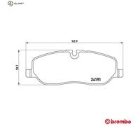 P 44 014 Disc Brake Brake Pad Set Front Fits Land Rover Discovery 3 Van 4 Brembo