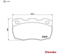 BRAKE PAD SET DISC BRAKE P 44 015 FOR LAND ROVER DEFENDER/Cabrio/Station/Wagon