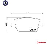 BREMBO P 44 016 Brake pad set