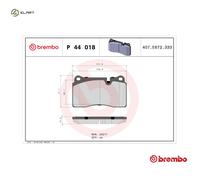 Brembo Front Brake Pad Set P44018 Fits Land Rover Range Rover Sport TD 2.7 05-09
