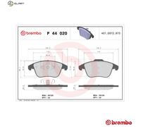 Brake pads P 44 020X BREMBO for LAND ROVER MG