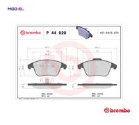 Brake pads P 44 020X BREMBO for LAND ROVER MG