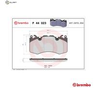 BREMBO P 44 023 Brake pad set