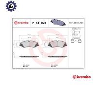 Brembo Front Brake Pad Set fits Land Rover Range Rover Discovery Range Rover