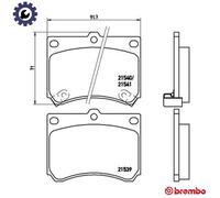 BREMBO P 49 011 Brake pad set