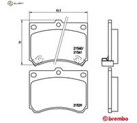 BREMBO P 49 011 Brake pad set