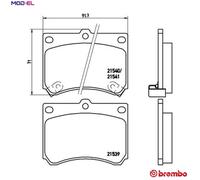 BREMBO P 49 011 Brake pad set