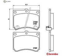 BREMBO P 49 011 Brake pad set