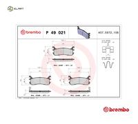 BRAKE PAD SET DISC BRAKE P 49 021 FOR EUNOS ROADSTER/II MAZDA FAMILIA/V/LANTIS