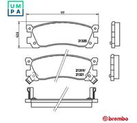 BREMBO P 49 025 Brake pad set