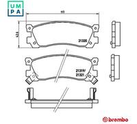 Brembo Brake Pad Set P 49 025 - Rear Disc for Eunos / Mazda 929 MPV Xedos 2.5L