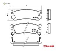 BREMBO P 49 025 Brake pad set