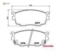 BRAKE PAD SET DISC BRAKE P 49 026 FOR BESTURN MAZDA CAPELLA/V/Rural/Station 2.3L