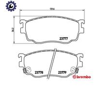 BRAKE PAD SET DISC BRAKE P 49 026 FOR BESTURN MAZDA CAPELLA/V/Rural/Station 2.3L