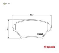 BRAKE PAD SET DISC BRAKE P 49 029 FOR EUNOS MAZDA ROADSTER/II MX-5/Mk MIATA 1.6L