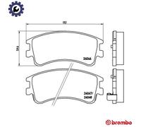 BREMBO P 49 032 Brake pad set