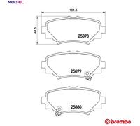 BREMBO P 49 049 Brake pad set