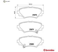 Brake pads P 49 049 BREMBO for MAZDA 3 3 Saloon