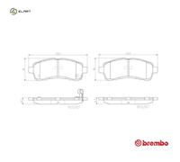 BRAKE PAD SET DISC BRAKE P 49 057 FOR MAZDA 2/DEMIO ZJ-VEM/VE 1.3L P3-VPS 1.3L