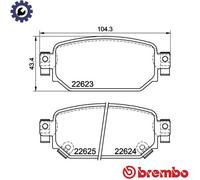 BRAKE PAD SET DISC BRAKE P 49 063 FOR MAZDA CX-3 PE-VPS/PEXB/PEXT/PEX3 2.0L 4cyl