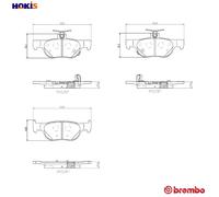 BREMBO P 49 064 Brake pad set