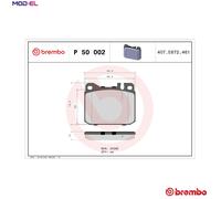 Brembo Brake Pad Front/Rear - P50002