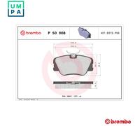Brembo Brake Pad Set Front With Caliper Screws For Mercedes-Benz 124 190 E-Class