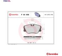 BRAKE PAD SET DISC BRAKE P 50 008 FOR MERCEDES-BENZ 124/T-Model/Break E-CLASS