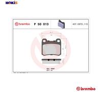 BREMBO P 50 013 Brake pad set
