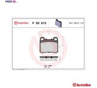 Brembo Brake Pad Set P 50 013