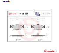Brembo Brake Pads P 50 023 – Front – Fits Mercedes CLK Convertible
