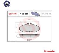 BRAKE PAD SET DISC BRAKE P 50 031 FOR MERCEDES-BENZ V-CLASS VITO/Van/Bus 2.1L
