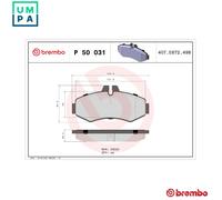 Brembo Brake Pad Set P50031 (603980) – Front Disc for Mercedes‑Benz V‑Class (638)