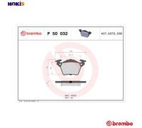 BRAKE PAD SET DISC BRAKE P 50 032 FOR MERCEDES-BENZ V-CLASS VITO/Van/Bus 2.1L