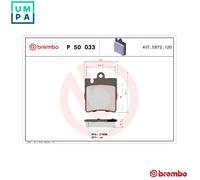 Brembo Brake Pads P 50 033 – Fits Mercedes-Benz E-Class Coupe & Convertible