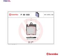 Brembo Brake Pads P 50 033 – Fits Mercedes-Benz E-Class Coupe & Convertible