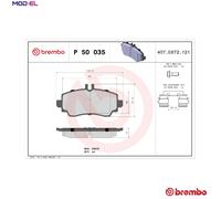 Brembo Brake Pads 10122037A