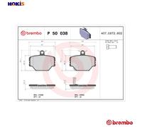 Brembo Brake Pads Front With Caliper Screws Fits Smart Cabrio City-Coupe Fortwo